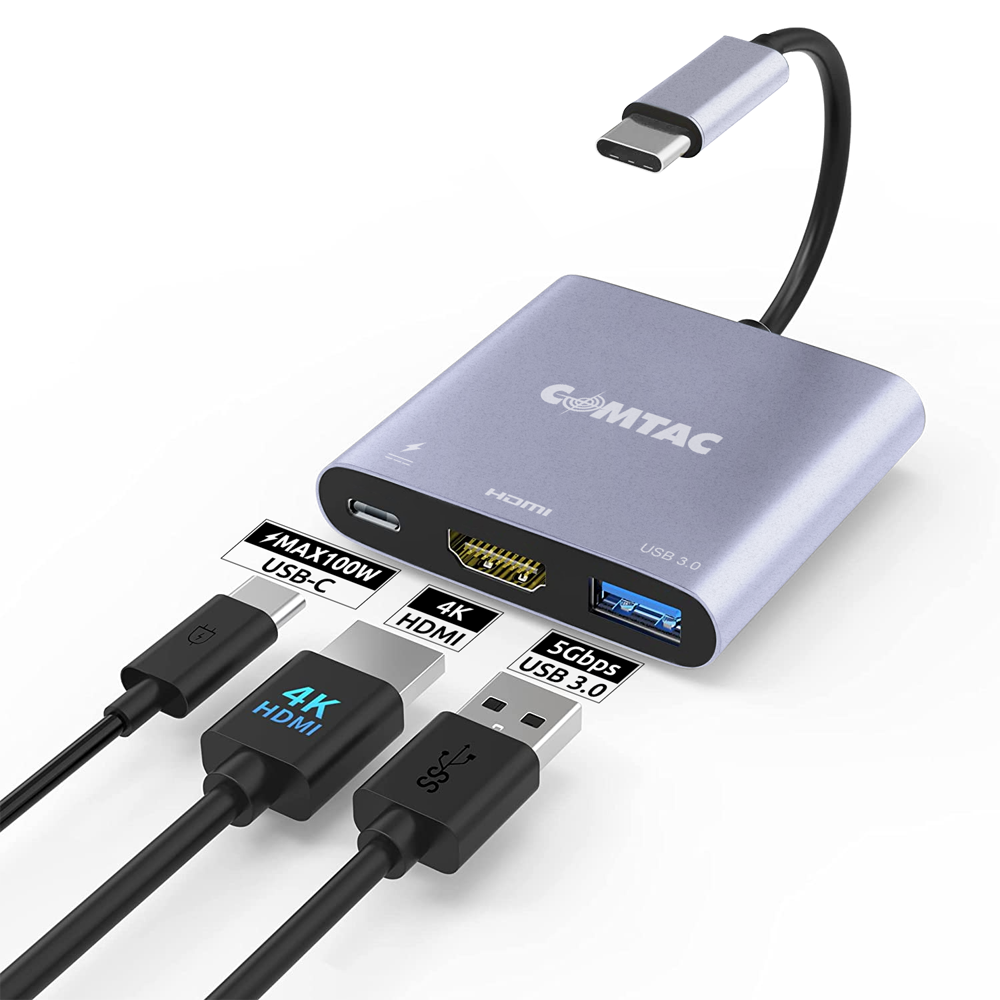 Thumbnail 3 do Adaptador de USB C para AV Digital Multiportas USB 3.0 + HDMI + USB C