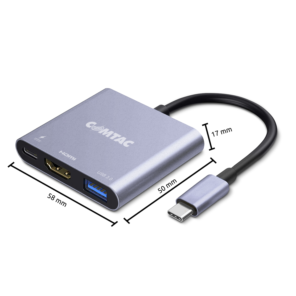 Thumbnail 5 do Adaptador de USB C para AV Digital Multiportas USB 3.0 + HDMI + USB C