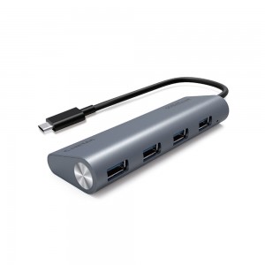 Hub USB-C Superlead 4 portas USB 3.1-Gen1