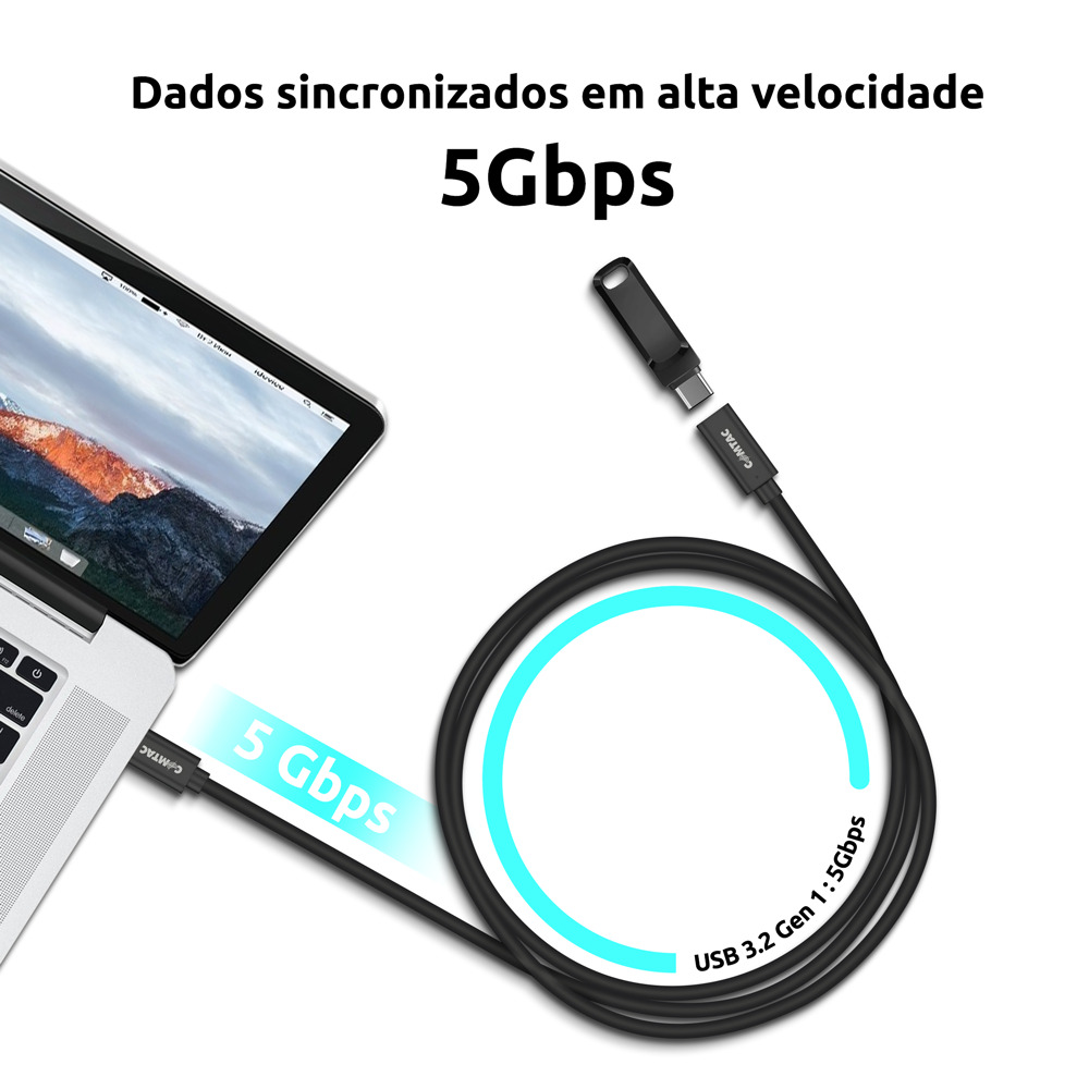 Thumbnail 4 do Cabo Extensor USB-C Macho para Fêmea - 2.5 metros