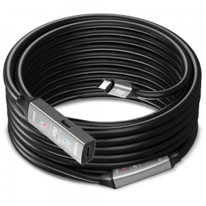 Cabo Extensor USB-C 3.0 com Amplificadores de Sinal Ativos - 15 Metros