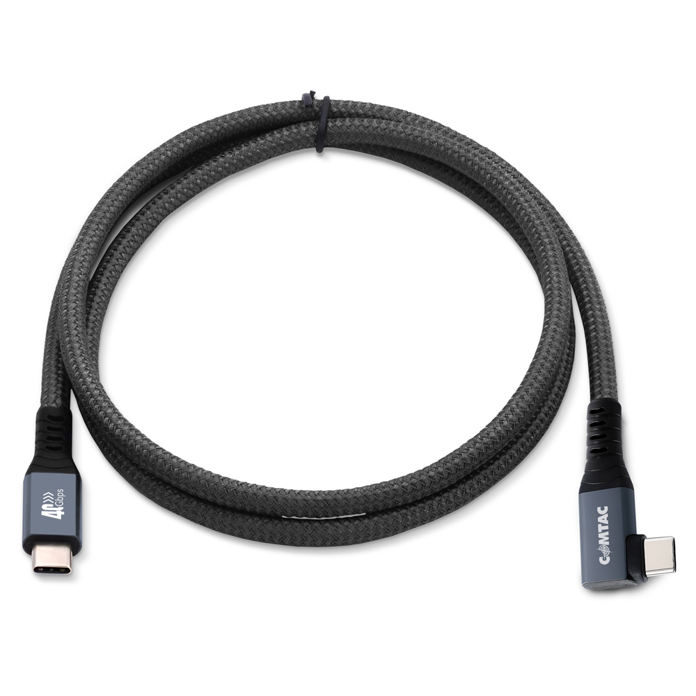 Thumbnail 3 do Cabo USB4 Type-C 90° 40Gbps 240W Thunderbolt 3/4 - PD 3.1 - 8K - 2 metros
