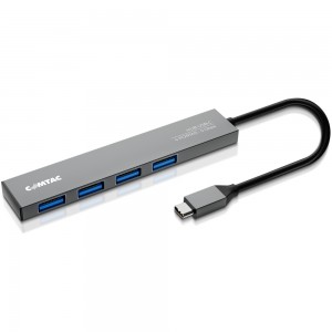 Hub USB-C 3.2 Gen 1 - 4 Portas - Linha Aluminium Comtac