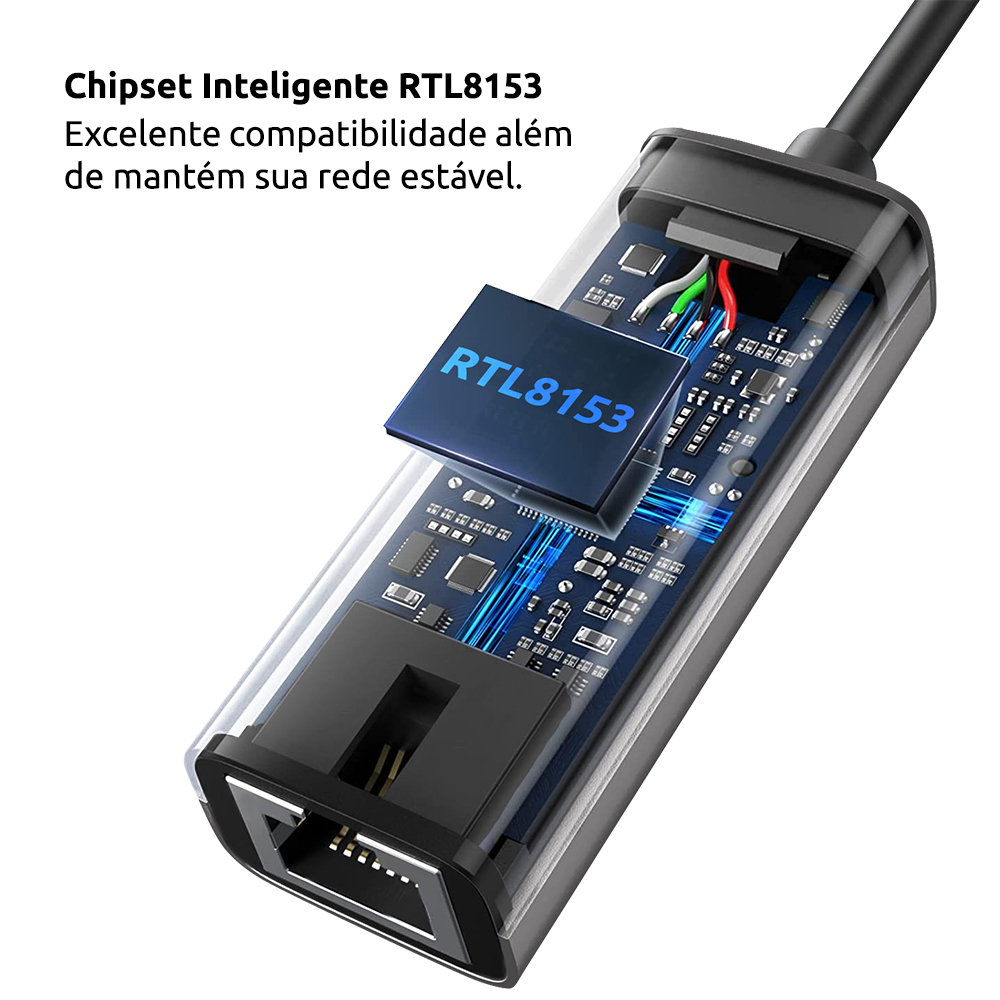 Thumbnail 3 do Conversor USB C para Gigabit Ethernet RJ45
