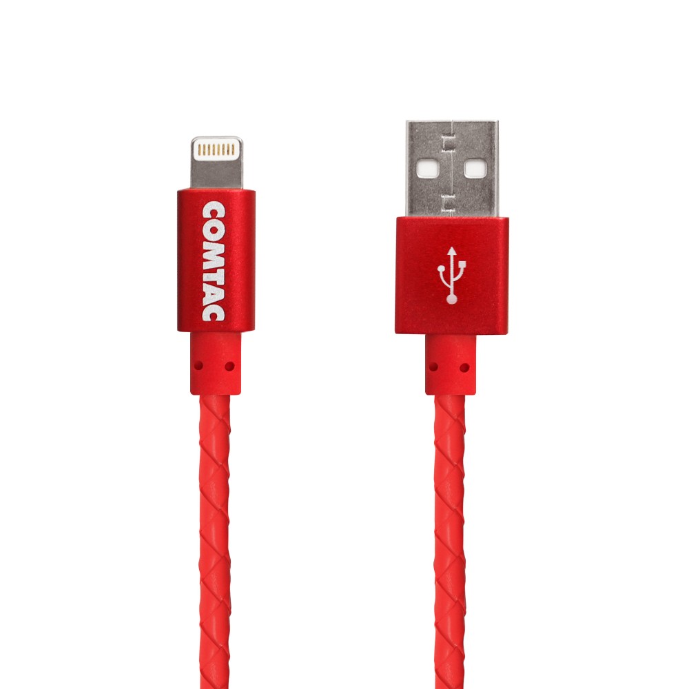 Thumbnail 3 do Cabo Lightning com Certificação MFI para USB 2.0 - 1 metro - Couro Vermelho