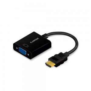 Cabo Conversor HDMI para VGA + Áudio