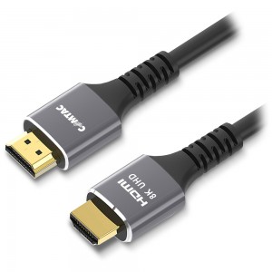 Cabo HDMI 8K Ultra High Speed Versão 2.1 com Condutor de Cobre e Conector de Metal - 2 metros