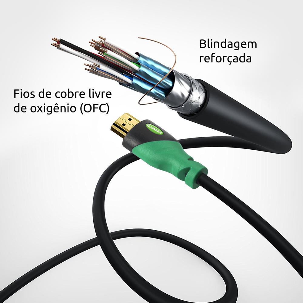 Thumbnail 6 do Cabo HDMI 4K High Speed Versão 2.0 com Condutor de Cobre - 1.8 metro