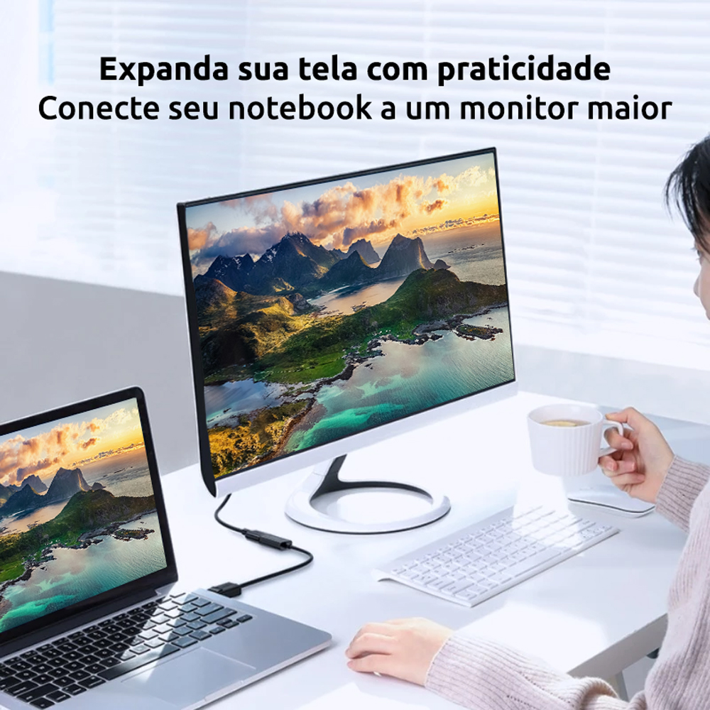 Thumbnail 8 do Conversor DisplayPort para HDMI 4K – 20 cm