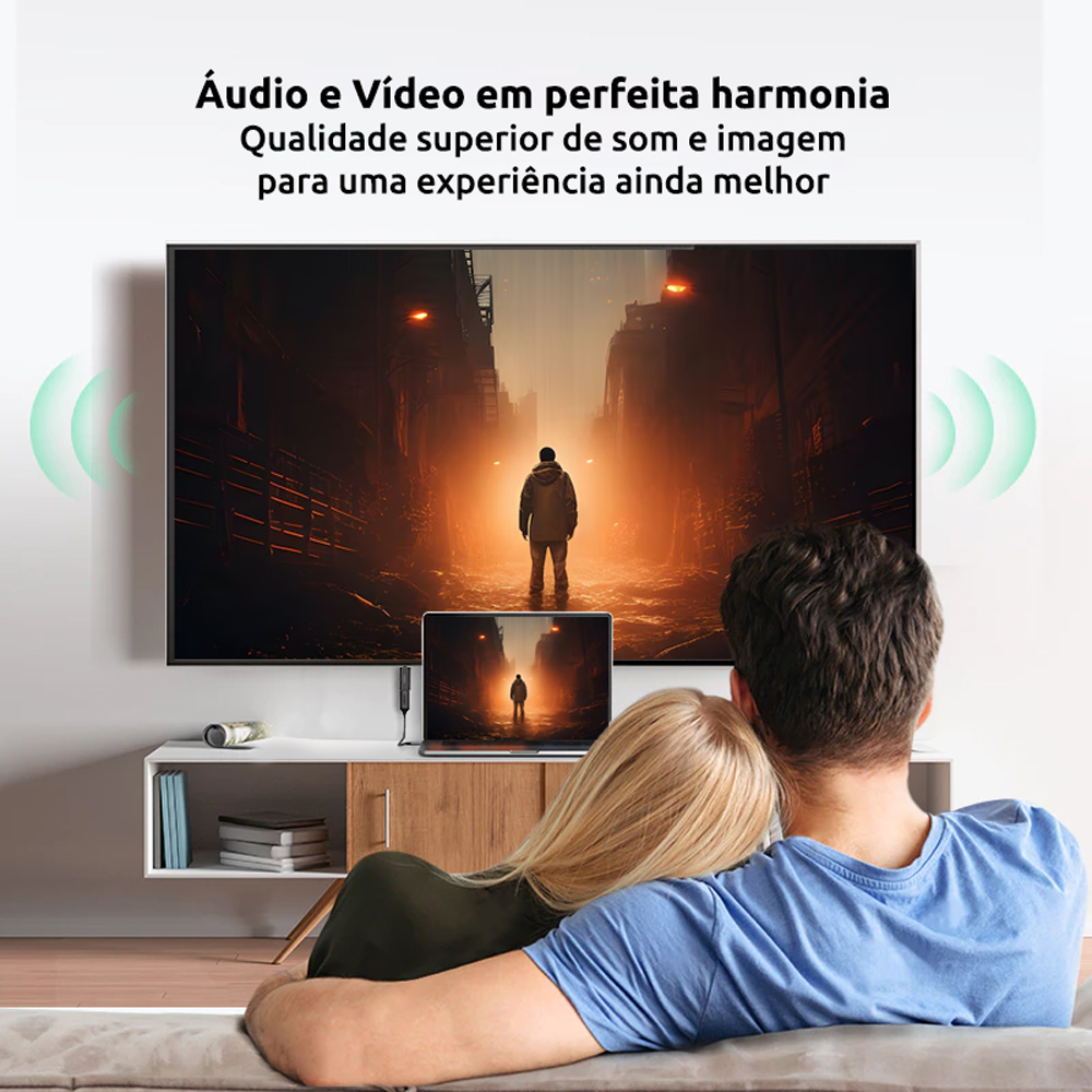 Thumbnail 10 do Conversor DisplayPort para HDMI 4K – 20 cm