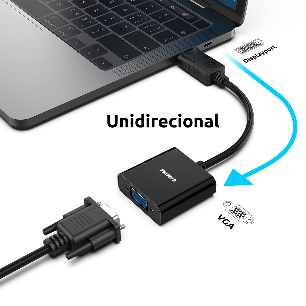 Thumbnail 3 do Conversor DisplayPort para VGA Full HD - 15 cm