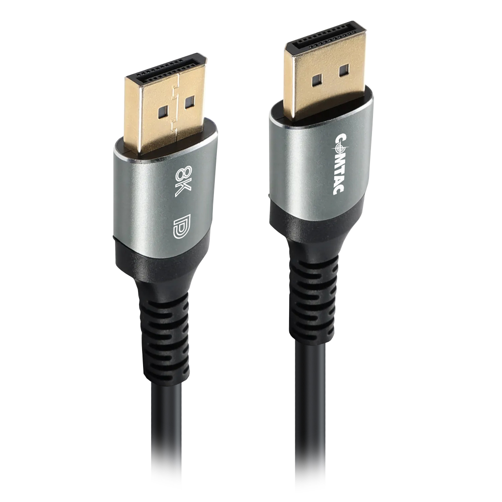 Thumbnail 3 do Cabo DisplayPort 8K Versão 1.4 com Condutor de Cobre e Conector de Metal - 2 metros