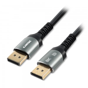 Cabo DisplayPort 8K Versão 1.4 com Condutor de Cobre e Conector de Metal - 2 metros