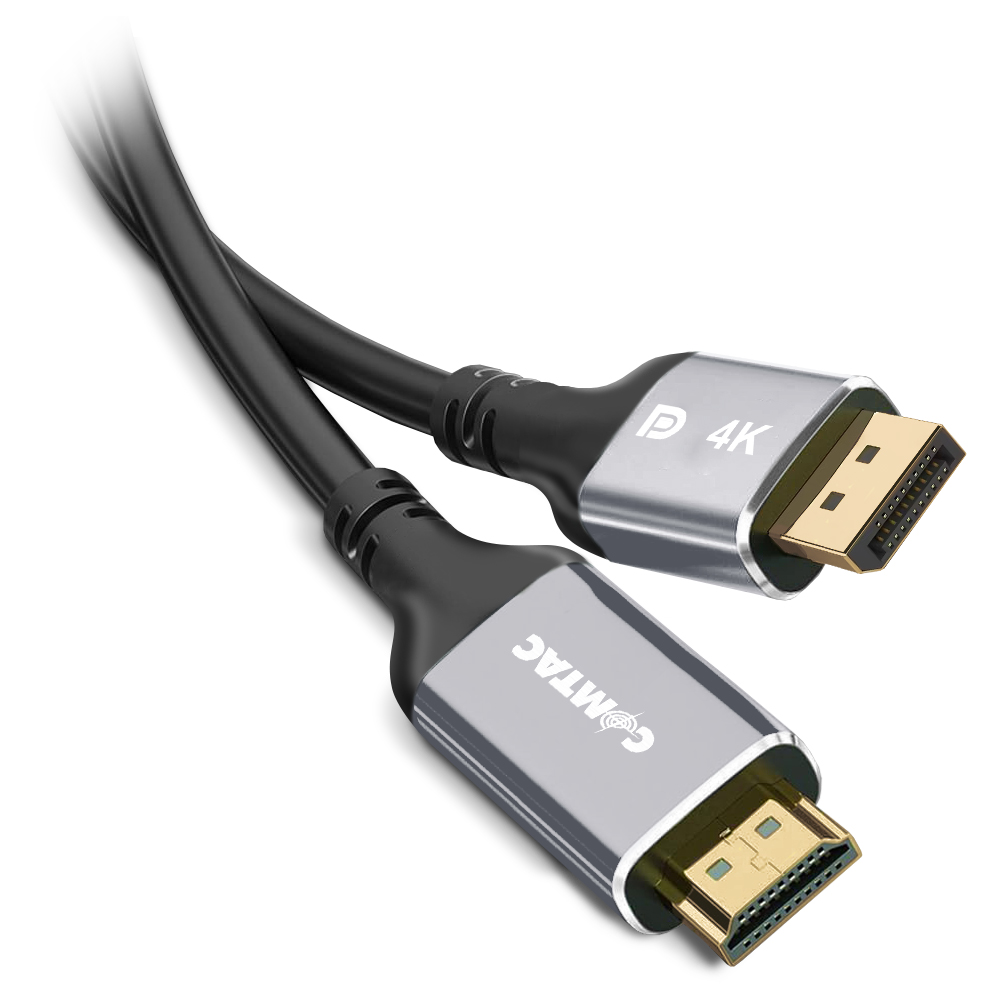 Thumbnail 5 do Cabo DisplayPort para HDMI 4K com Condutor de Cobre e Conector de Metal - 1 metro