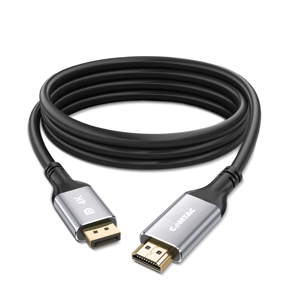 Thumbnail 1 do Cabo DisplayPort para HDMI 4K com Condutor de Cobre e Conector de Metal - 1 metro