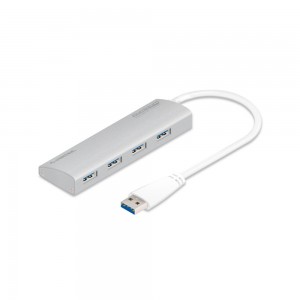 Aluminium - Hub USB 3.0 4 portas