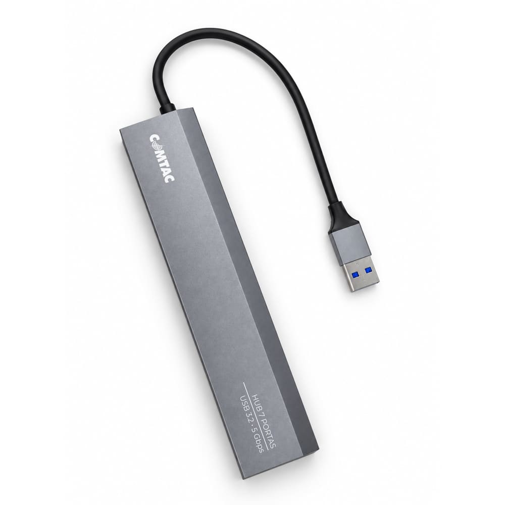 Thumbnail 4 do Hub USB 3.2 Gen 1 - 7 Portas - Linha Aluminium Comtac
