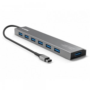 Hub USB 3.2 Gen 1 - 7 Portas - Linha Aluminium Comtac