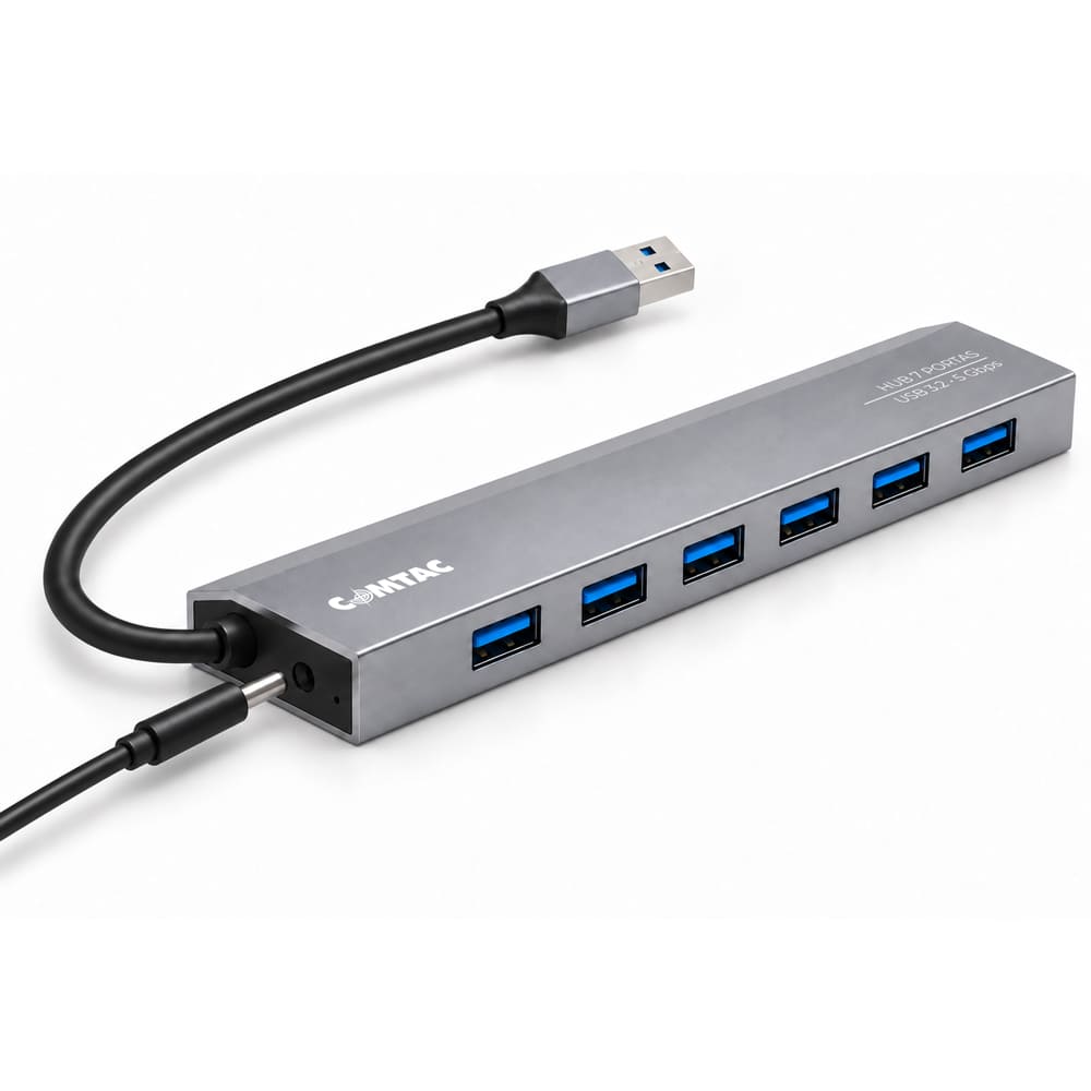 Thumbnail 5 do Hub USB 3.2 Gen 1 - 7 Portas - Linha Aluminium Comtac