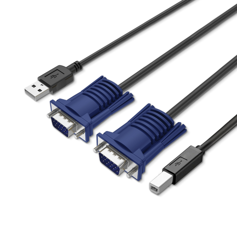Thumbnail 4 do Cabo KVM USB VGA 1.5 Metro Para Chaveador KVM