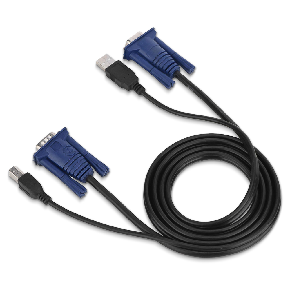 Thumbnail 2 do Cabo KVM USB VGA 1.5 Metro Para Chaveador KVM