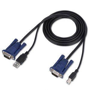 Cabo KVM USB VGA 1.5 Metro Para Chaveador KVM