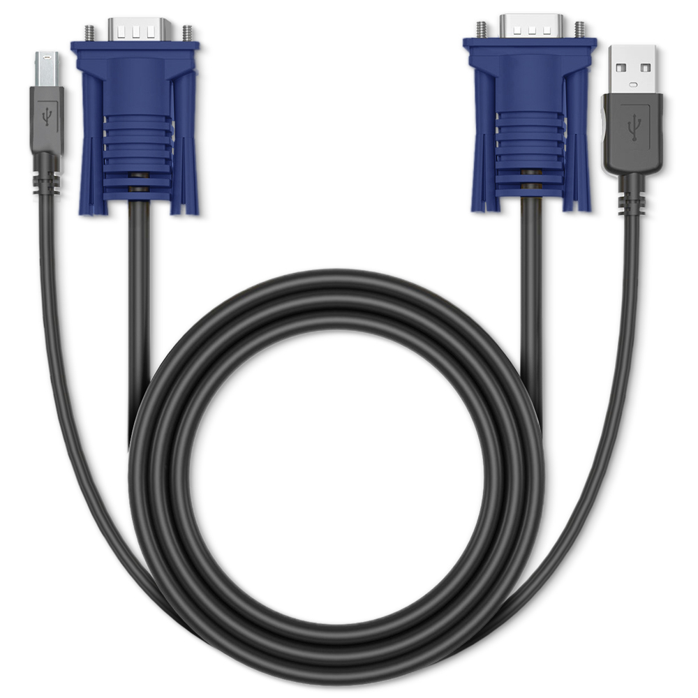 Thumbnail 3 do Cabo KVM USB VGA 1.5 Metro Para Chaveador KVM