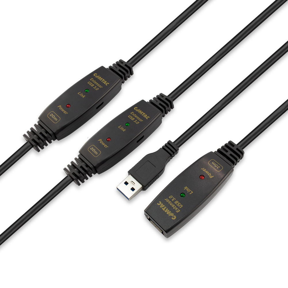 Thumbnail 4 do Cabo Extensor USB 3.0 AM AF com Amplificadores de Sinais 20 metros