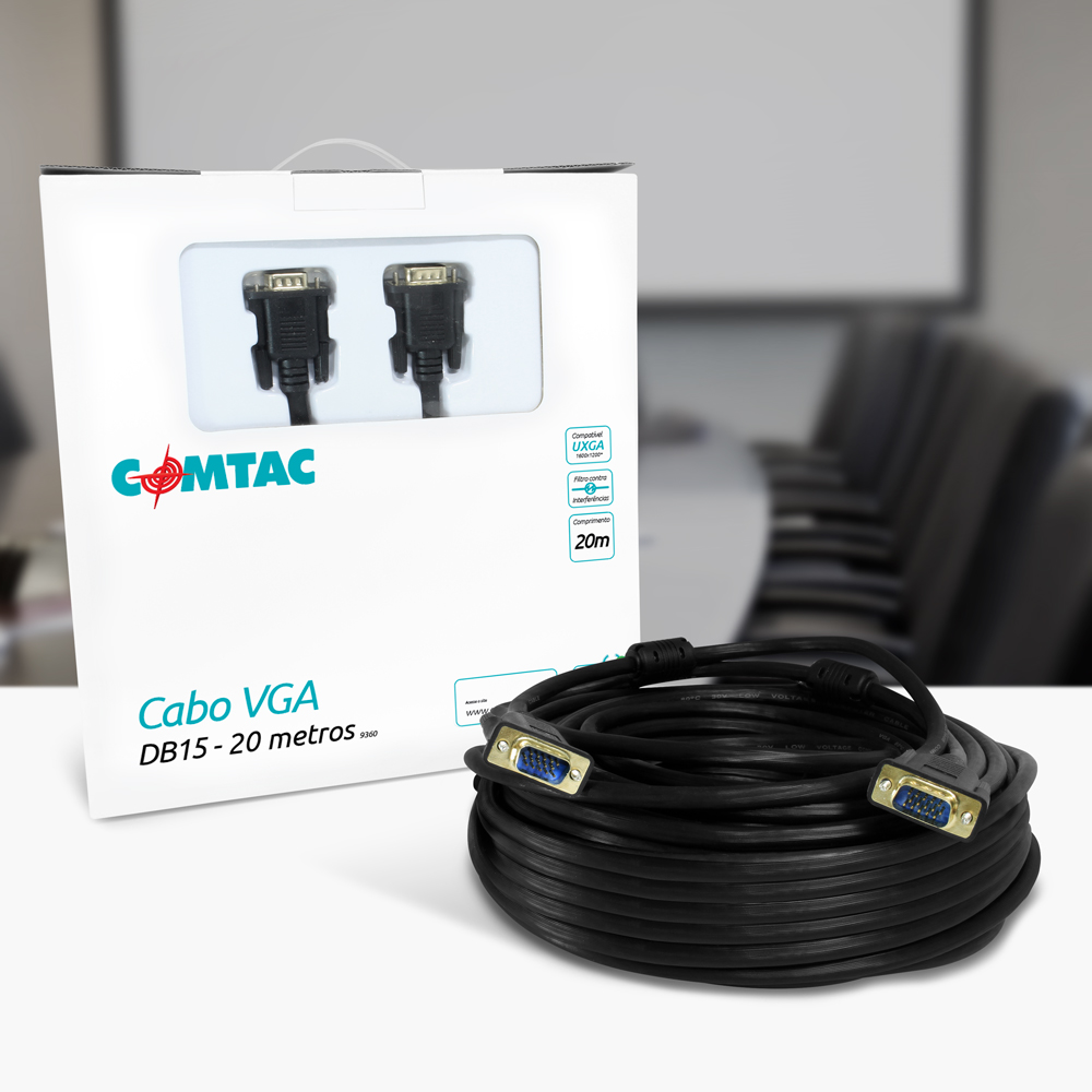 Thumbnail 2 do Cabo VGA DB15- 20 metros