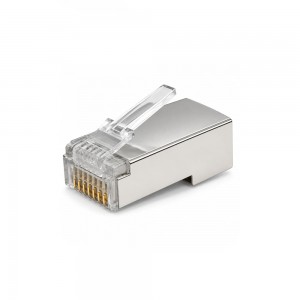 Conector RJ45 Macho CAT6 Blindado - 50 Unidades